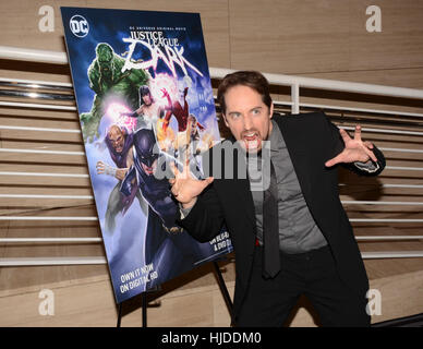 Los Angeles, USA. 23rd Jan, 2017. Ray Chase attends premiere of Warner Home Movies' 'Justice League Dark' DC Universe Original Movies at The Paley Center for Media in Beverly Hills, California. Credit: The Photo Access/Alamy Live News Stock Photo