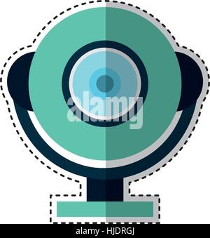 web cam gadget isolated icon vector illustration design Stock Vector