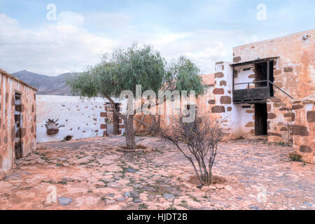 traditional farmhouse in Tefia, Fuerteventura, Canary Islands, Spain Stock Photo
