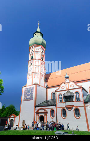 Andechs: Monastery Andechs; Monastery church, Oberbayern, Upper Bavaria, Bayern, Bavaria, Germany Stock Photo