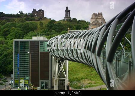 Architecture and nature parks in Edinburgh, Scotland, UK Stock Photo