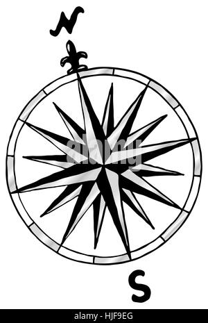 wind rose Stock Photo