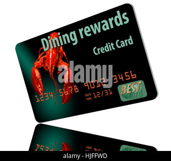 Here is a dining rewards credit card Stock Photo - Alamy