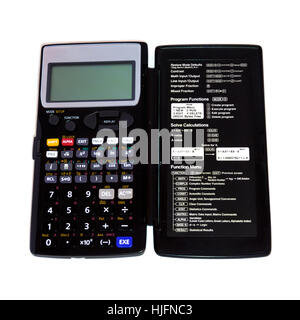 engineering calculator isolated on white background Stock Photo