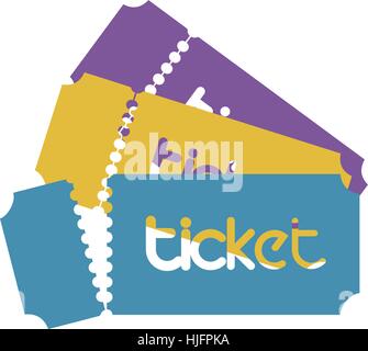 Ticket Design concept. EPS 8 supported Stock Vector
