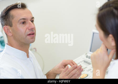 doctors talking in hosptal Stock Photo