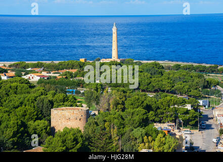 Lighthouse, San Vito Lo Capo ,Sicily, Italy Stock Photo