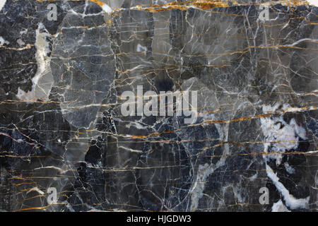 Dark gray marble pattern (Gold Russia) for design and background. Stock Photo