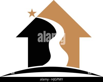 Real Estate Solution Initial B Stock Vector