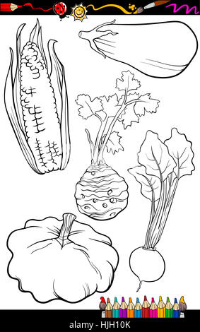 illustration, corn, beet, celery, vegetables, sellery, eggplant, application, Stock Photo