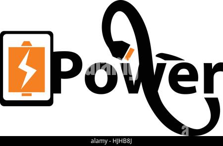 Bolt Electricity Center Infinity Stock Vector