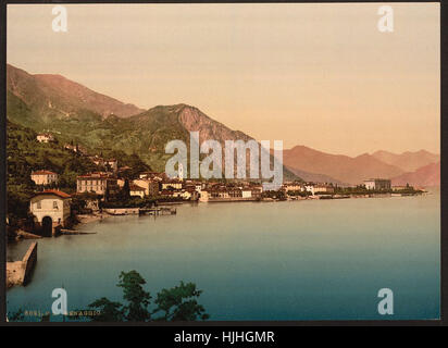 Menaggio, general view, Lake Como, Italy  - Photochrom XIXth century Stock Photo