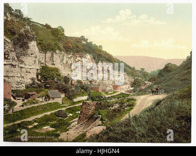 Middleton Dale, Derbyshire, England   - Photochrom XIXth century Stock Photo