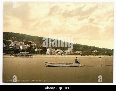 The beach, Grange-over-Sands, England, between ca. 1890 and ca. 1900 ...