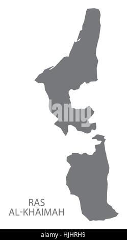 United arab emirates map Ras Al Khaimah, geography blank concept ...