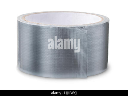 Roll of duct tape isolated on white Stock Photo