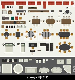 Furniture set Stock Vector