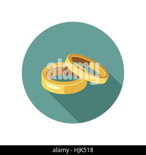 Gold rings Stock Vector