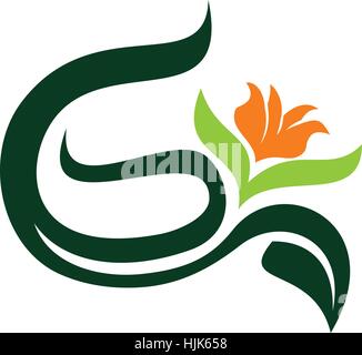 Colorful O Leaf Logo Letter Design with Vibrant Leaf Outline Vector ...