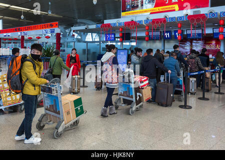 Yinchuan Hedong Airport, China Stock Photo