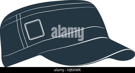 A cap with a visor for protection from the sun. Vector illustration. Stock Vector