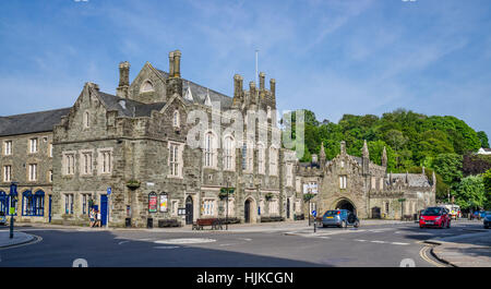 Great Britain, South West England, West Devon, Tavistock, Town Hall at Bedford Square Stock Photo