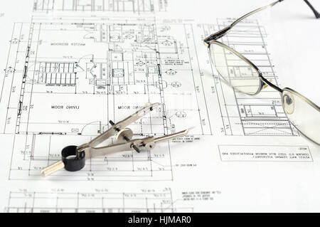 drawings of building homes and Tools Stock Photo - Alamy