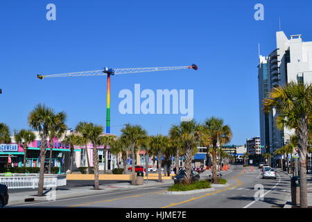 boardwalk at beach Stock Photo