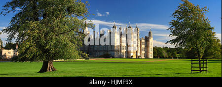 The West Golden Gate Elevation of Burghley House Stately Home Cambridgeshire / Lincolnshire Border England UK Stock Photo