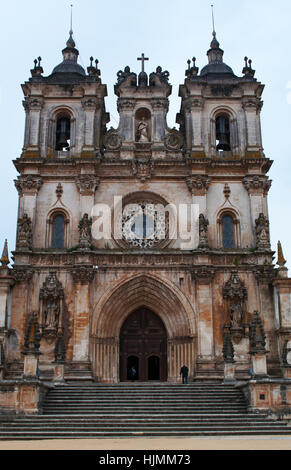 Portugal: the medieval Roman Catholic monastery of Alcobaca, founded in 1153 by the first Portuguese King, Afonso Henriques Stock Photo