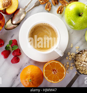 Healthy breakfast ingredients Stock Photo