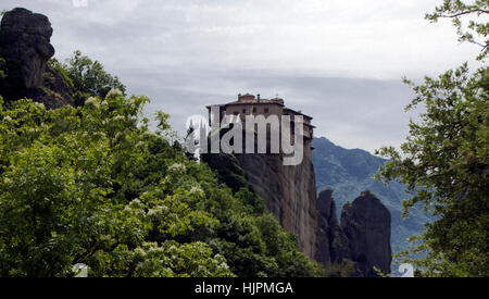 Monasteries area at Meteora of Kalampaka in Greece. Stock Photo