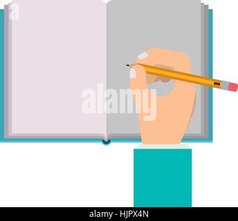 Writing on notebook icon vector illustration graphic design Stock Vector