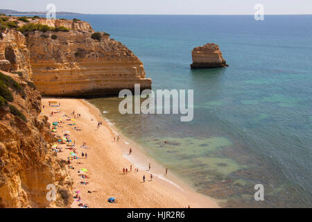 Marinha Beach, Carvoeiro, Algarve, Portugal Stock Photo