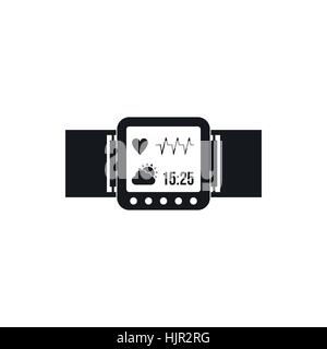 Smartwatch icon in simple style on a white background Stock Vector