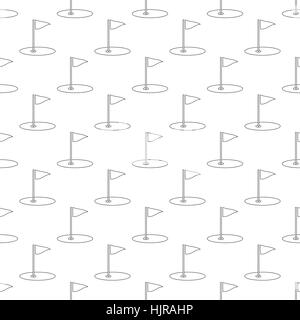 Golf pattern seamless black for any design Stock Vector
