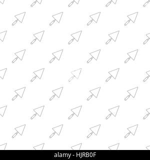 Trowel pattern seamless black for any design Stock Vector