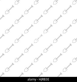 Shovel pattern seamless black for any design Stock Vector