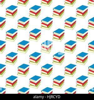 Book pattern seamless black for any design Stock Vector