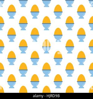 Egg pattern seamless black for any design Stock Vector