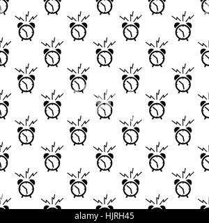 Alarm clock pattern seamless best for any design Stock Vector