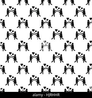 Girl and boy pattern seamless best for any design Stock Vector