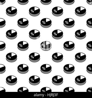 Business pie chart pattern seamless best for any design Stock Vector
