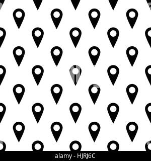 Map marker pattern seamless best for any design Stock Vector