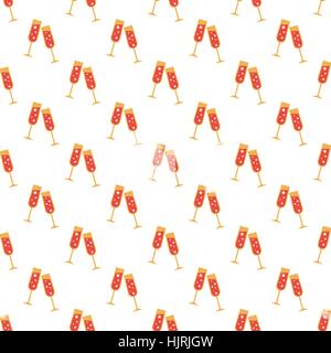 Two glasses pattern seamless best for any design Stock Vector