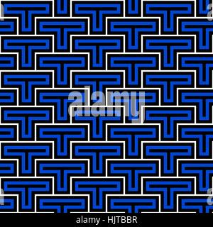 Short letter T pattern - seamless editable repeating vector background wallpaper Stock Vector