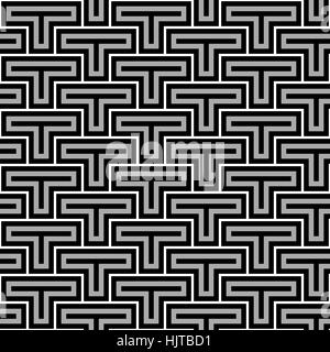 Short letter T pattern - seamless editable repeating vector background wallpaper Stock Vector