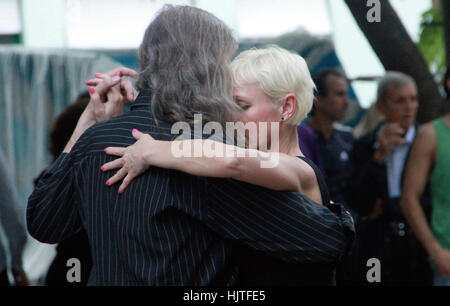 Milonga in Plaza Dorrego, San Telmo, Buenos Aires, Argentina. Stock Photo