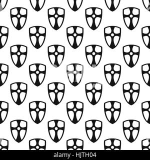 Shield pattern seamless best for any design Stock Vector