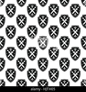 Shield pattern seamless best for any design Stock Vector